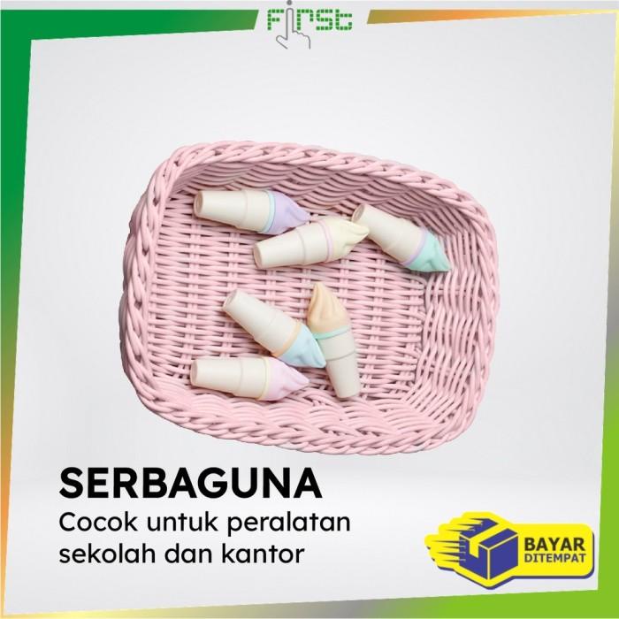 

FH-A57 HIGHLIGHTER PEN ES KRIM CONE MONAS 6 IN 1 FREE POUCH PENANDA