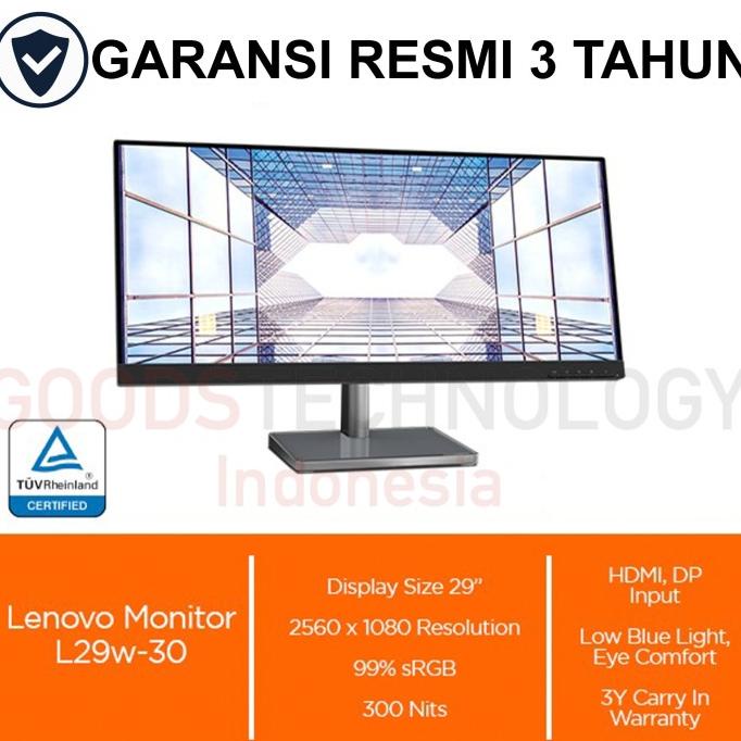 Monitor Led Lenovo L29W-30 Ultrawide 29" 2K Ips Speaker Quinayi