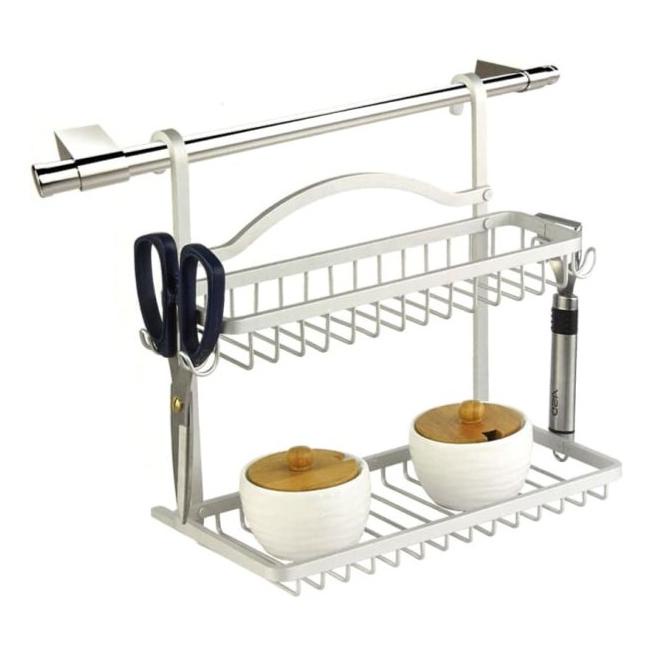 Rak Dapur Gantung Aluminium Bumbu Masterspace Rak Bumbu Dapur Gantung Fadhilja