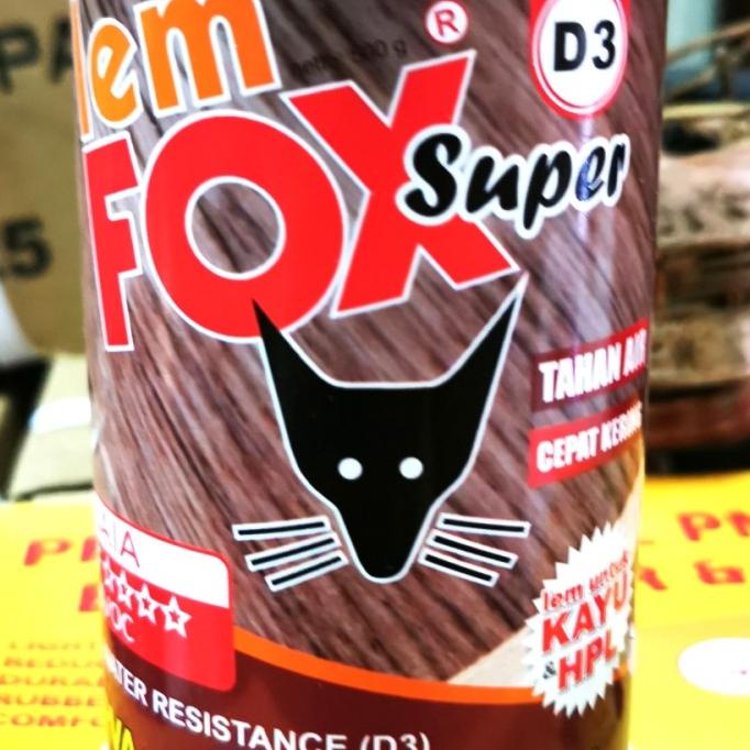 

}}}}}}] Lem Fox putih super D3 500gram water resistance