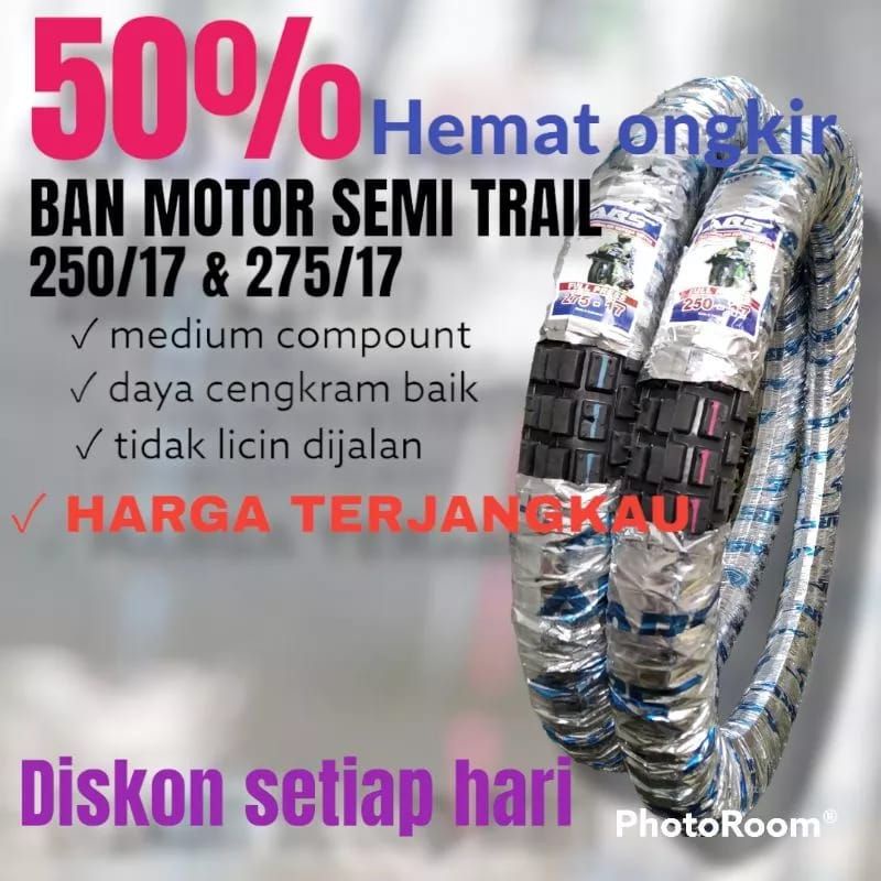 Ban motor semi trail murah 2.50 ring 17.dan 2.75 ring 17