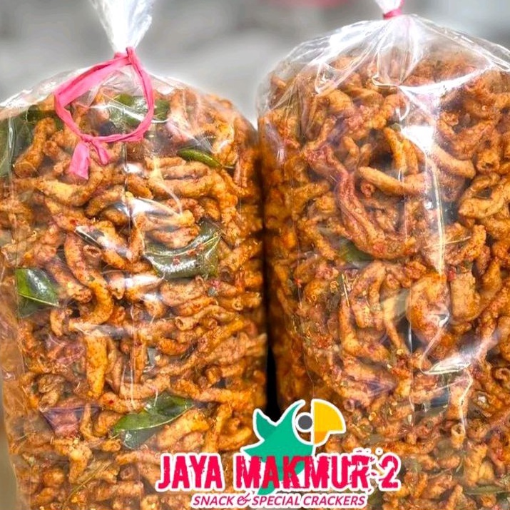 

Laris.. 1kg keripik usus ayam jaya makmur 2 snack GRG