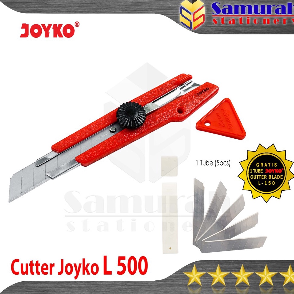 

Diskon✧← Cutter Besar Joyko L-500 + Bonus Isi Cutter / Pisau Potong Kertas L 500 / Cutter Safety Lock JK L500 G85 ✯