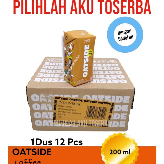 

Big Sale - OATSIDE COFFEE SEDOTAN Susu Oat Milk 200ml - ( 1 DUS ISI 12 pcs )