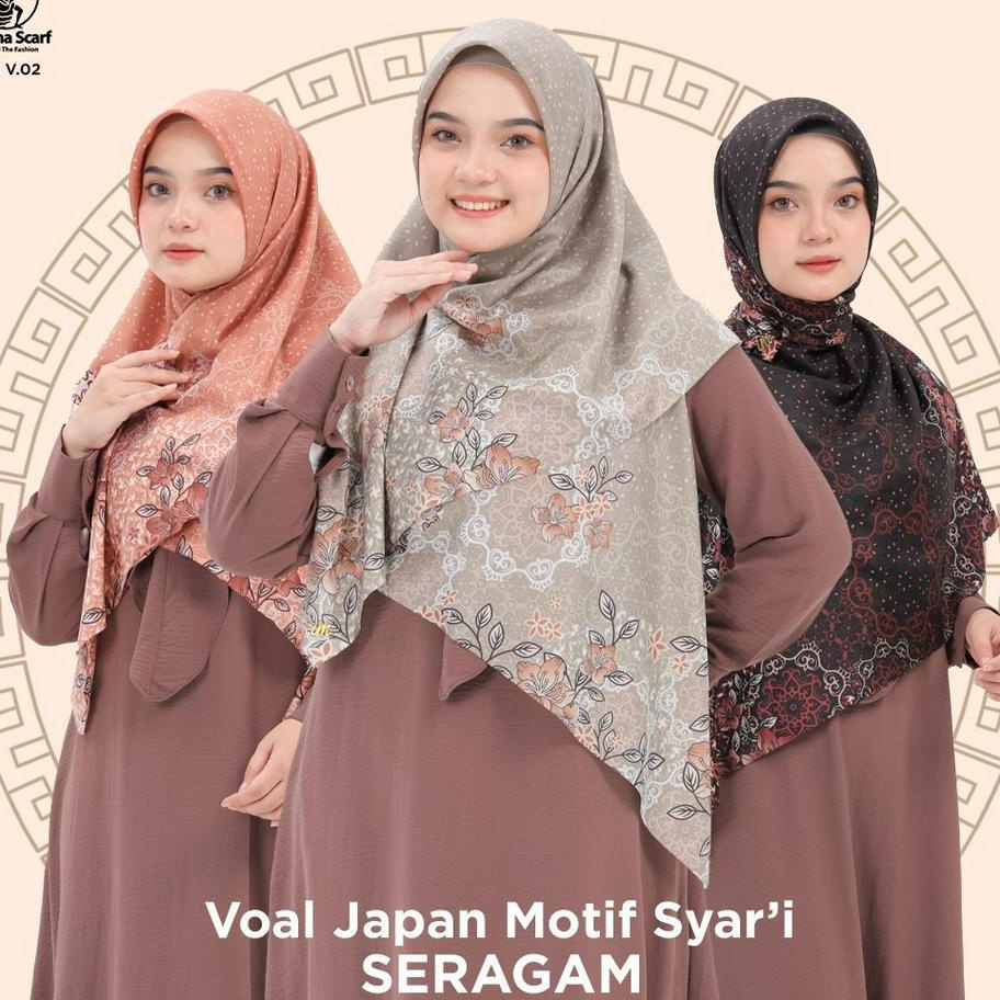 Harga Murah HIJAB SEGI EMPAT MOTIF SYARI / HIJAB SYARI MOTIF BY UMAMA / HIJAB UMAMA SYARI MOTIF / KE