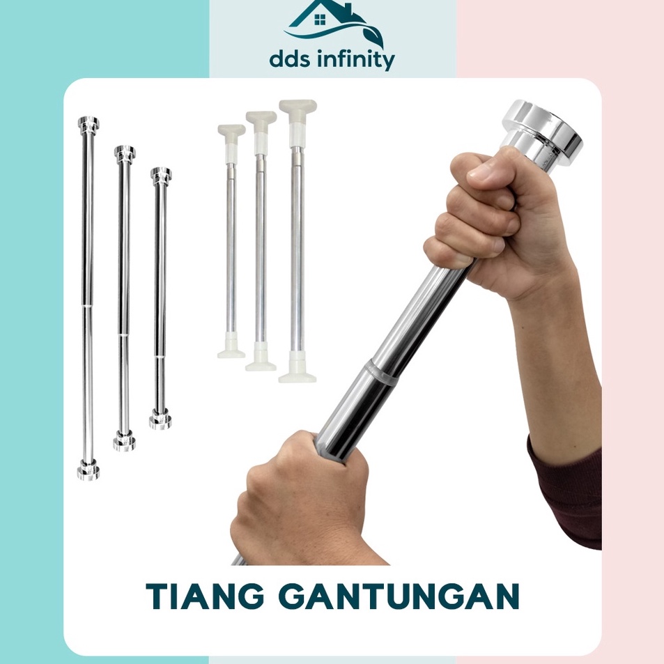 ➟Icm Tiang Gantungan Sebaguna Tiang Gantungan Baju Tiang Gantungan Tirai ✽ ➫