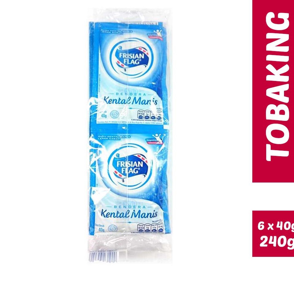

BXYG5187 sCODs Susu kental manis frisian flag bendera putih sachet 6x40g