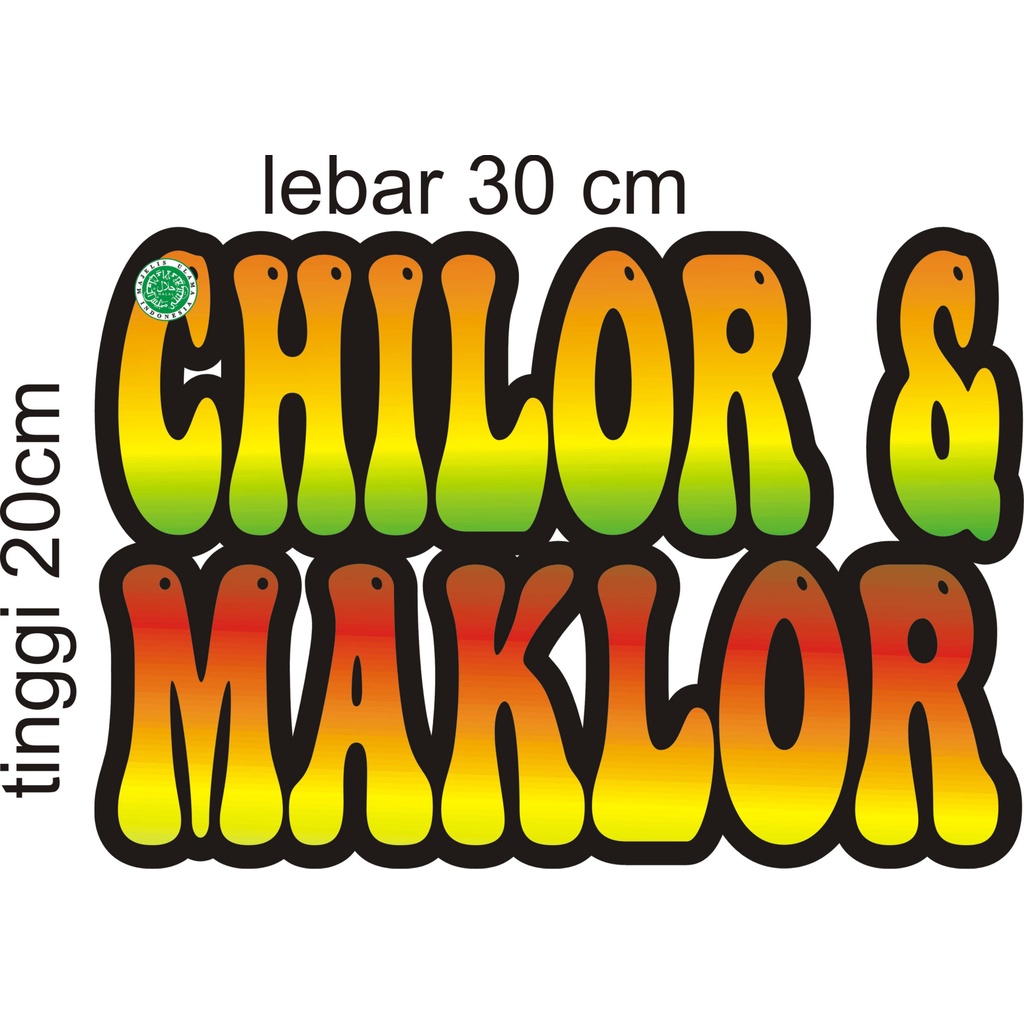 

Stiker vinyl jualan untuk kaca ukuran 20 x30 cm mudah di pasng