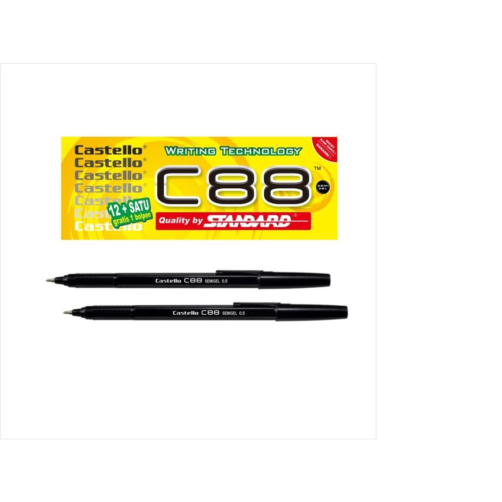 Pena Standard C 88 Hitam 1 Kotak (Isi 12 Pcs)