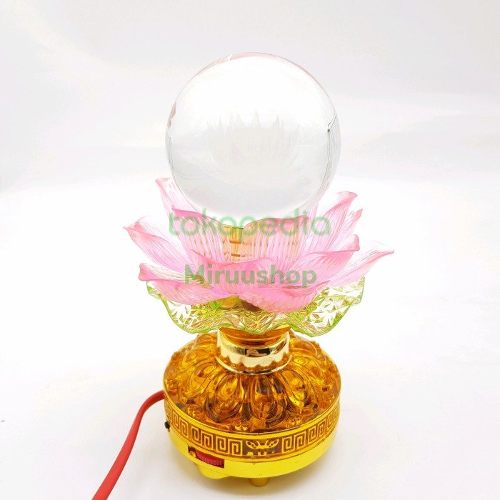 Terlaris Lampu Sembahyang Kristal Dengan Radio Sembahyang Teratai Led 1 Piece
