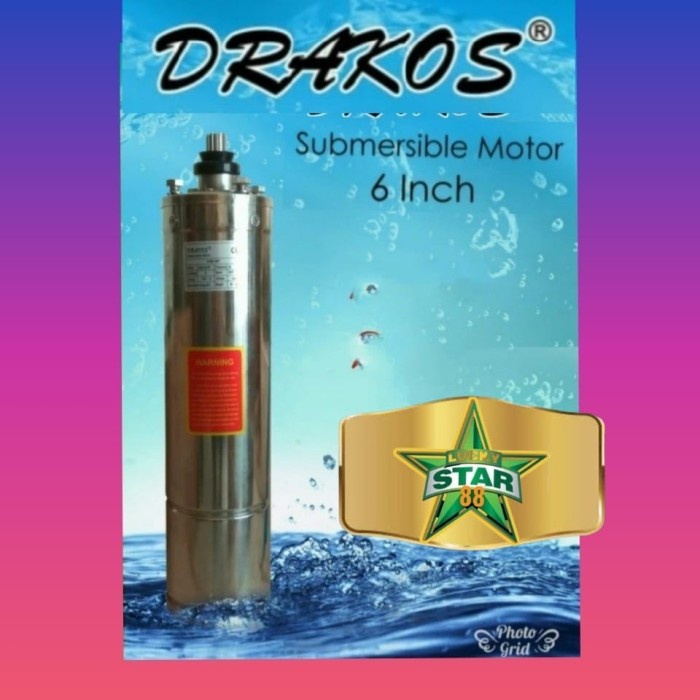 Motor Dinamo Mesin Pompa Satelit Drakos 6 Inch 5.5Hp 3 Phase Sibel 6"