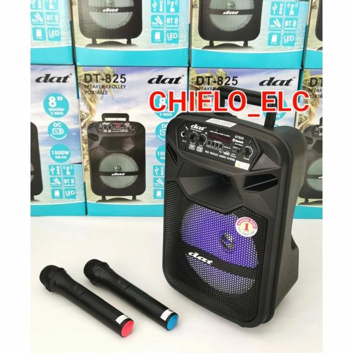 monggo] SPEAKER PORTABLE DAT DT825 SPEAKER TROLLEY DAT DT825 DT 825 ORIGINAL