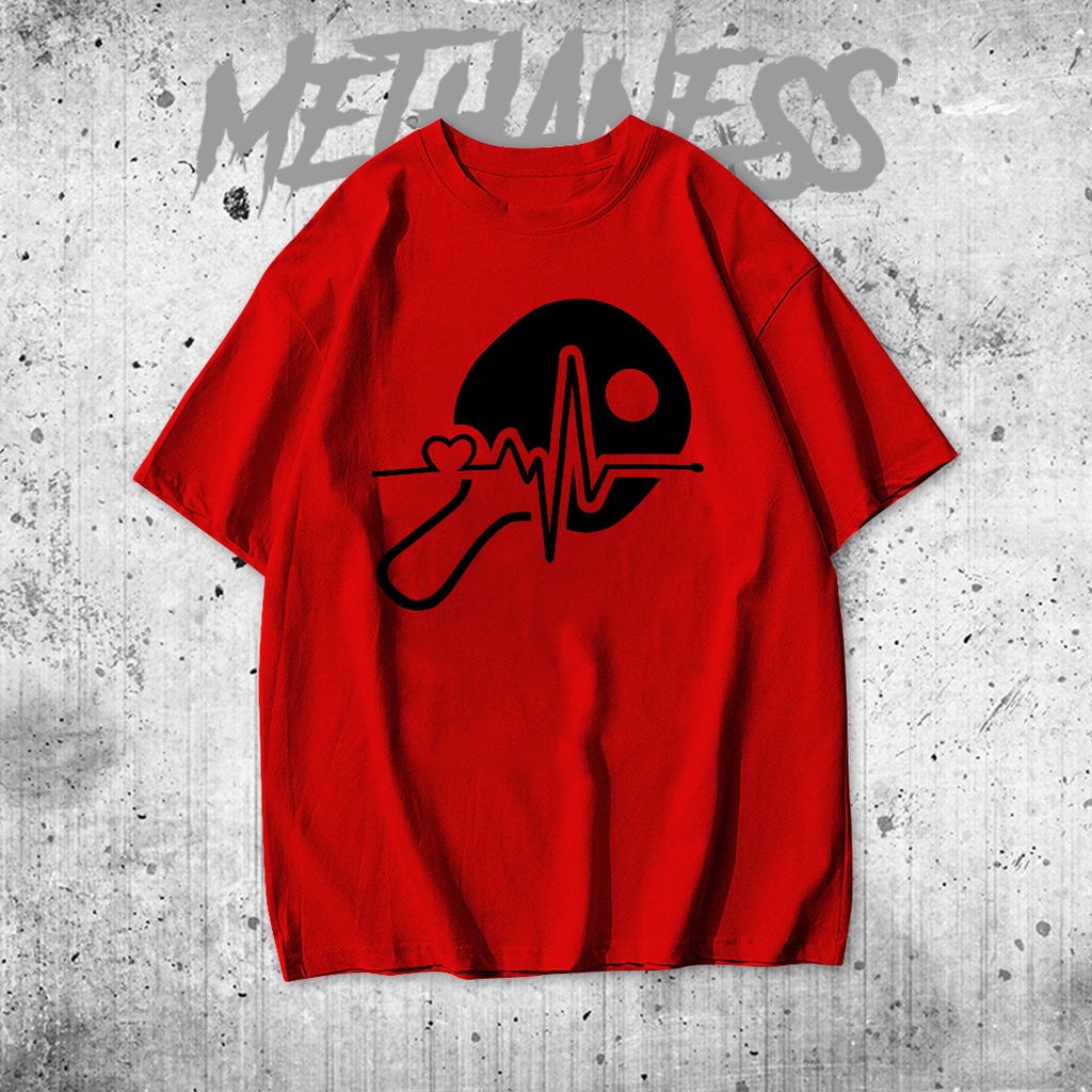 Kaos Tshirt PingPong Tennis Meja/ kaos PingPong Heartbeat