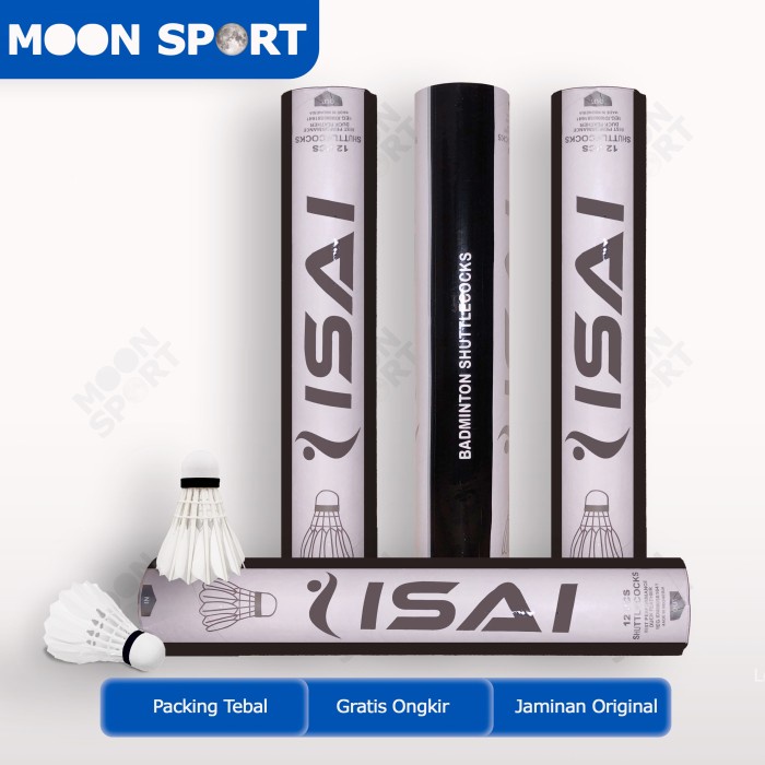 Terlaris Shuttlecock Isai Hitam Original - Isai Black Kok Bulutangkis