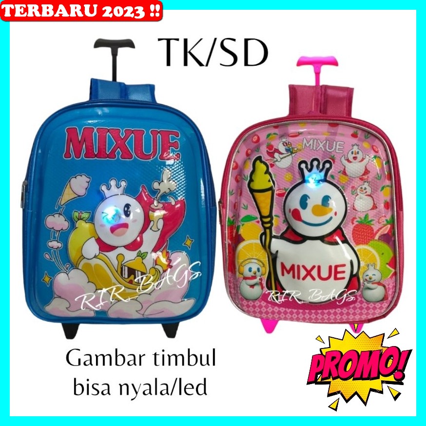 Tas Koper Mini Cowok Ts Besar Jumbo Bayi Trolly Laki Import Troly Sekolah Tiga Paud Cewek Ransel Rod