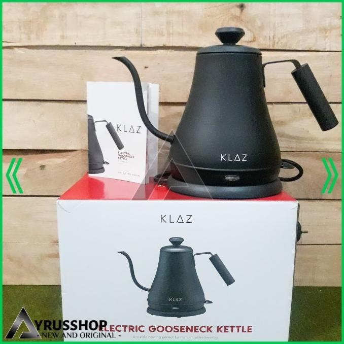 Pemanas Air-Teko Listrik-Water Kettle-Teko Leher Angsa-Klaz Black Doff Uyyeta