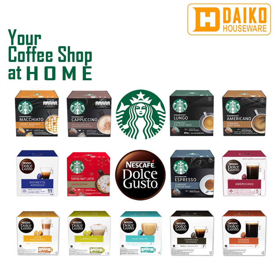 

12.12 HARGA GROSIR Capsule NDG Nescafe Dolce Gusto & Starbucks Coffee Box All Varian Rasa Original Nestle gas !!