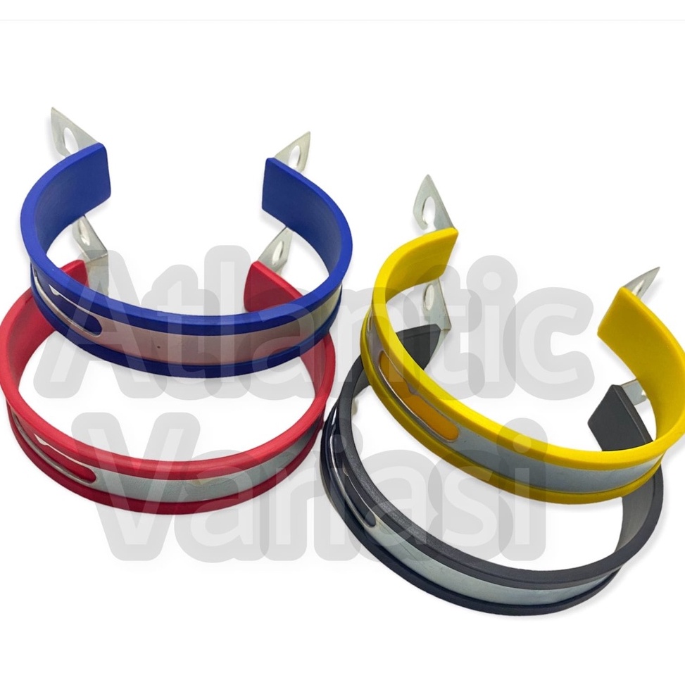 - J8T KLEMAN KLEM KNALPOT UKURAN 3" 3.5" 4" INCI / inch BRACKET KNALPOT BREKET KeNALPOT MOTOR UNIVER