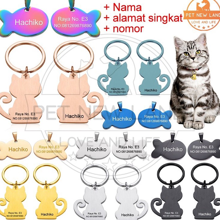 Diskon Nama Kucing Custom Kalung Custom Kucing Lucu