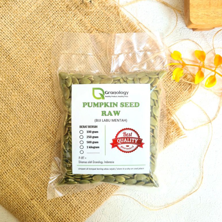 

Terbaik Biji Labu Mentah / Raw Pumpkin Seed - 250 gram 06X