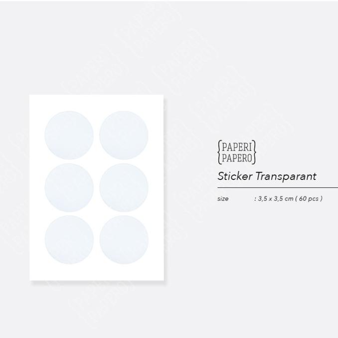 

populer] Sticker Transparent Bulat - Stiker Segel Bening Transparan