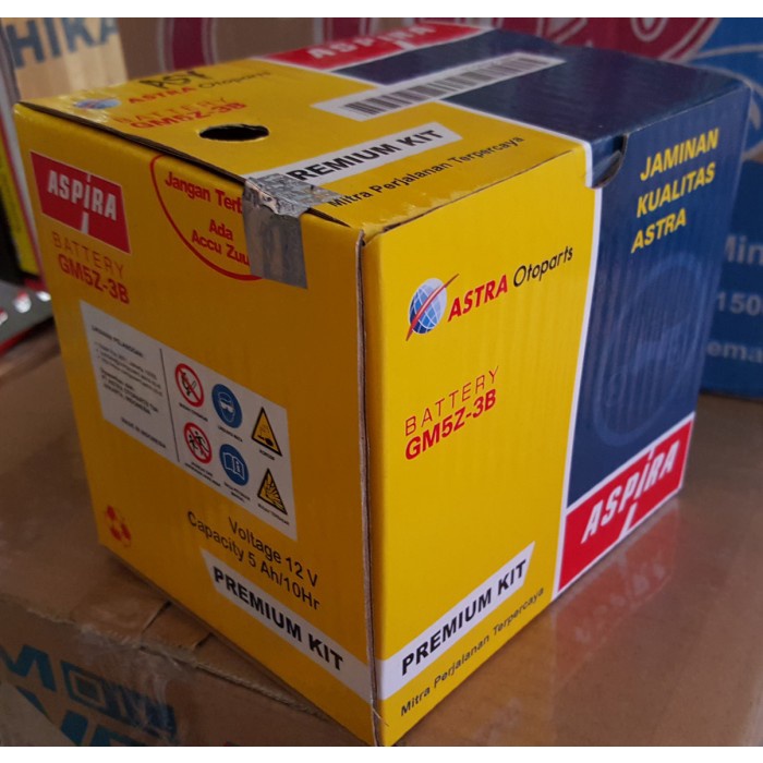 Terlaris Accu / Aki Aspira Gm5Z-3B