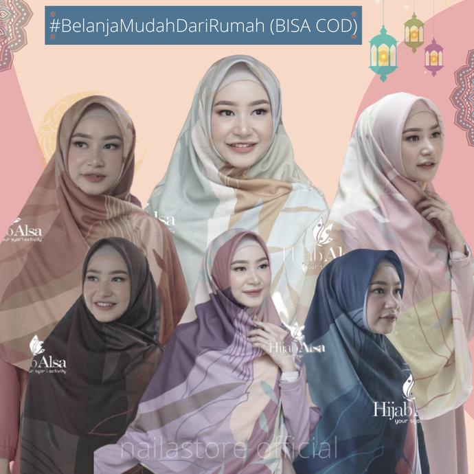 Trend Hijab Voal Jilbab Segiempat Syari Premium Square Kamila 140 X 140 Cm Original