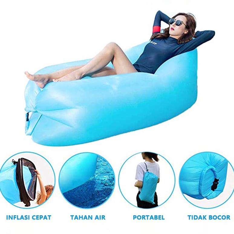 Terbaru Termurah Kursi Malas Santai Empuk Sofa Minimalis Tiup AnginKursi Lesehan Angin Santai LipatT
