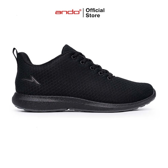 Ando Sepatu Sneakers Bsc 21 Pria - Hitam/Hitam