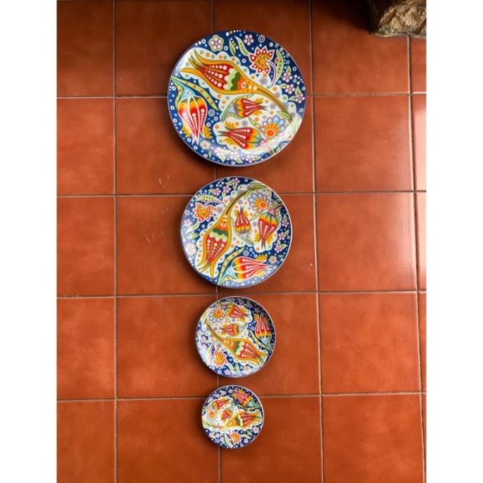 Sale Gercep Set Paketan Piring Keramik Hiasan Dinding Maroko Tulipe Sweetgamestore