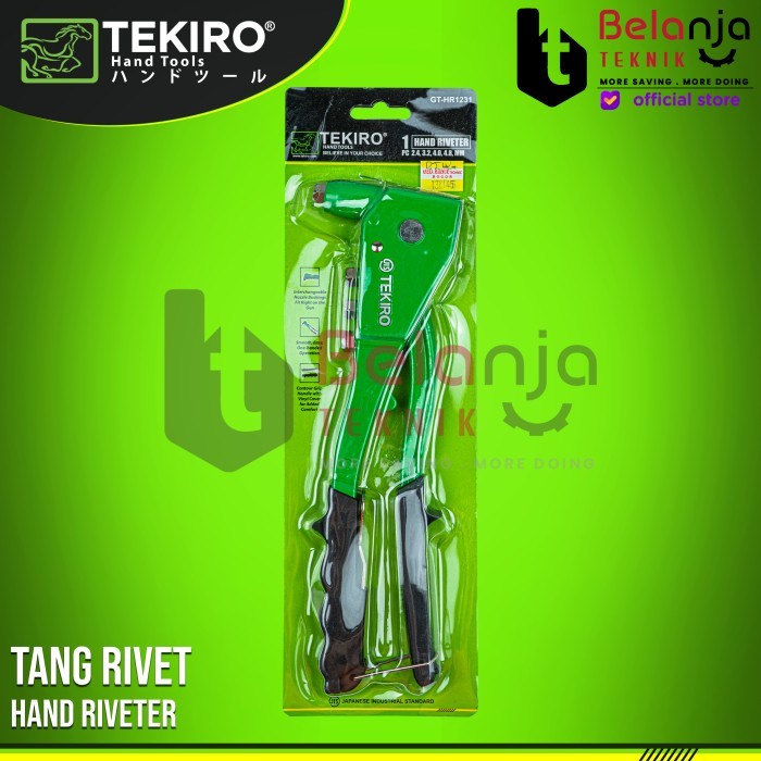 TEKIRO Hand Riveter Tang Rivet Tekiro 2 - 10 MM Tang Rivet Heavty Duty keren