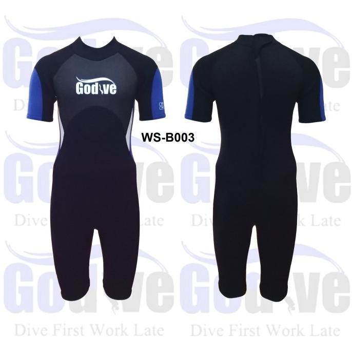 BAJU DIVING SNORKELING WETSUIT DRYSUIT Neoprene Shorty Wetsuit all sz