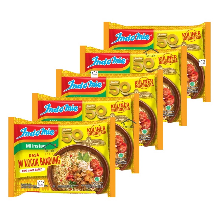 

BZYF1316 ✓ 5PCS Indomie Kuliner Kuah Mi Kocok Bandung Khas Jawa Barat