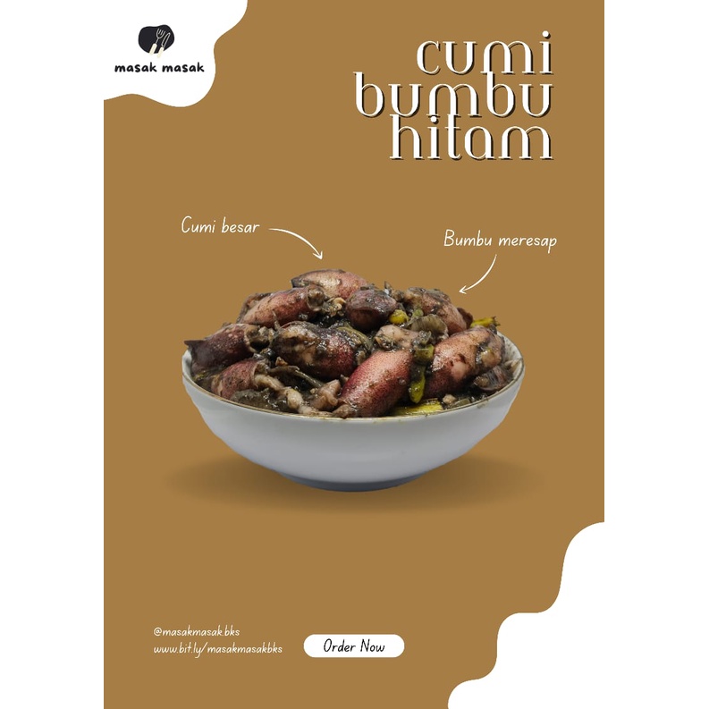 

Cumi bumbu hitam frozen siap saji (250gr - 500gr)