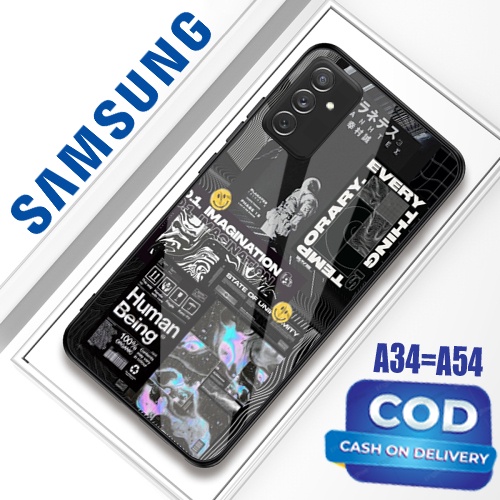 [GC08] Softcase Glass Kaca terbaru For  Samsung Galaxy  A34 5G - A54 5G 2023  [CAMERA PROTECT] Terbaru trendy  - kesing hp samsung A34 - softcase samsung  A54 - softcase hp samsung A34- silikon samsung  A54 - kesing hp murah - kesing hp samsung - case