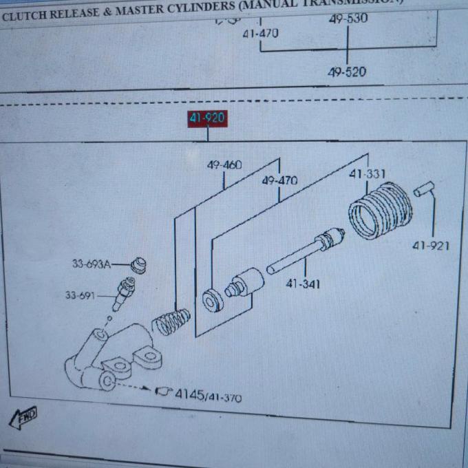 Mazda Genuine Parts Master Kopling bawah Mazda RX8 Manual 41920 separe part mobil berkwalitas
