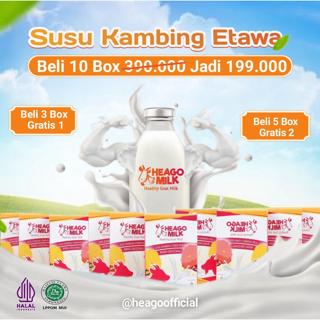 

SUSU KAMBING ETAWA BUBUK 100% ORIGINAL