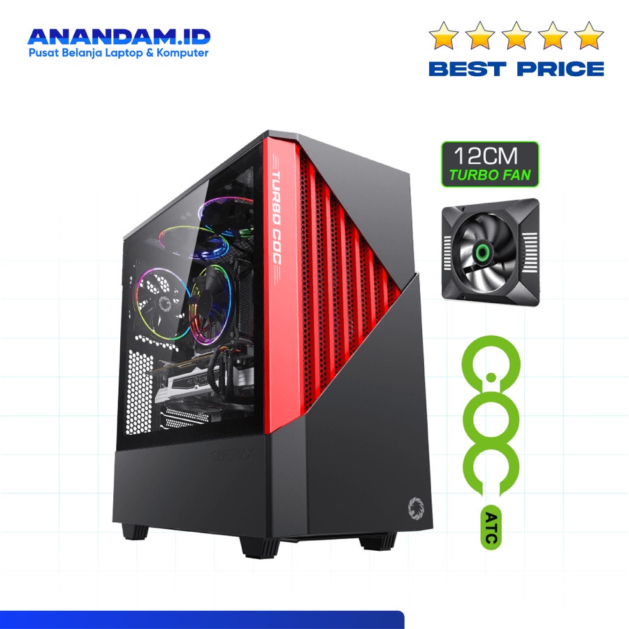 Casing GameMax Contac COC E-ATX Gaming PC Case