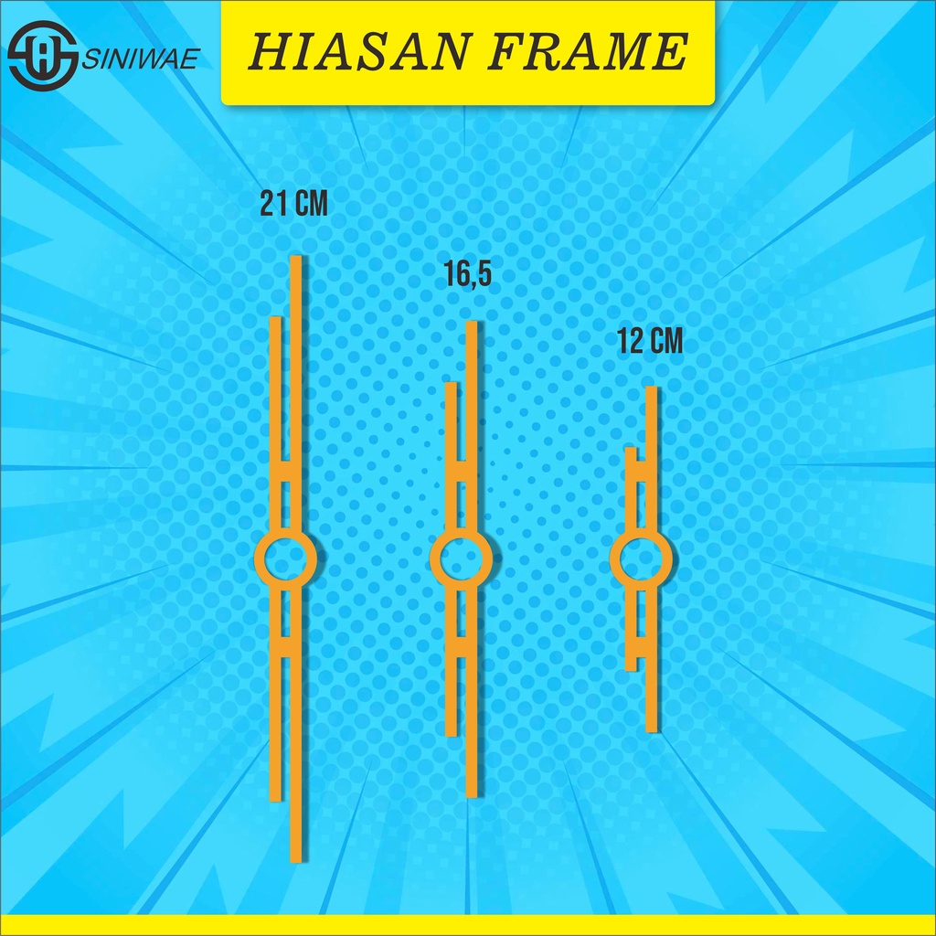 Garis Frame Mahar Akrilik Emas / Hiasan Mahar / Seserahan