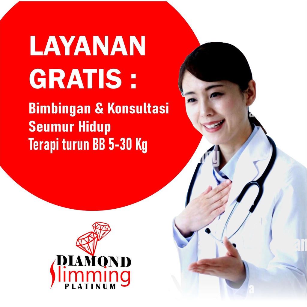 Diamond Slimming Platinum - Original [ CARD MEMBER ] Isi 60 Kapsul Obat Diet Ampuh