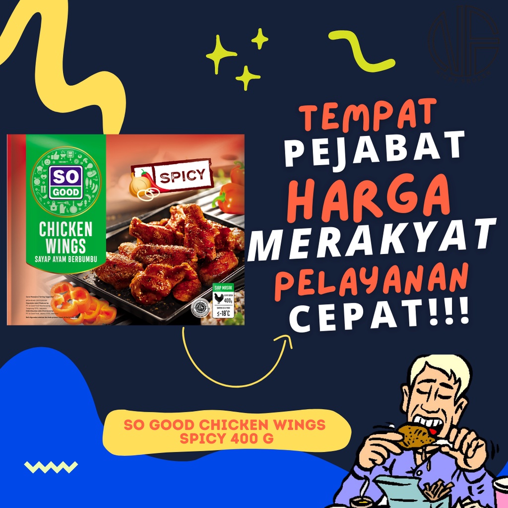 

SO GOOD CHICKEN WINGS SPICY 400 G
