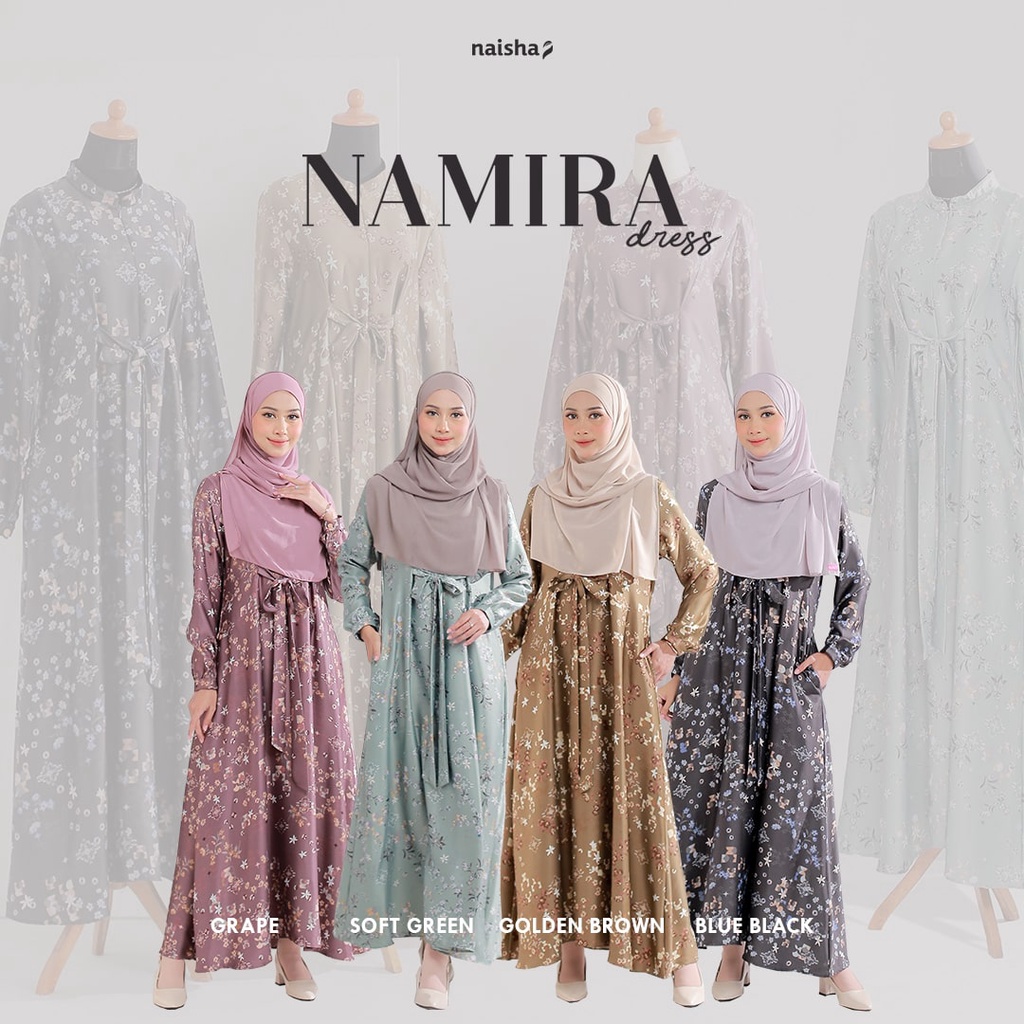 Namira Dress - Giter Store - Dress Flower Hari Raya Kekinian 2023 by Naisha