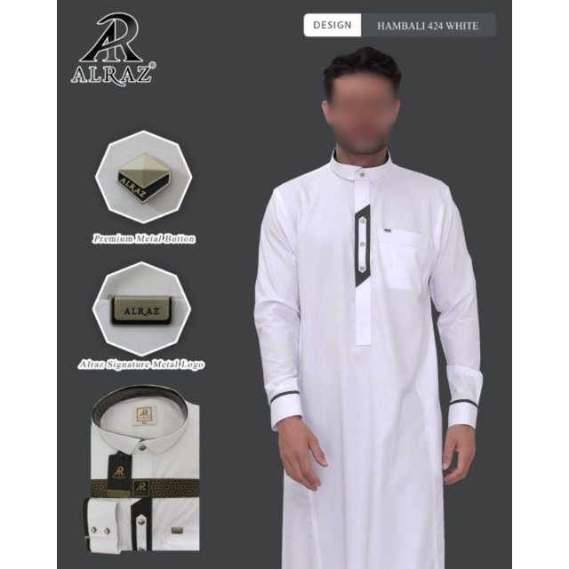 Jubah Alraz putih Hambali