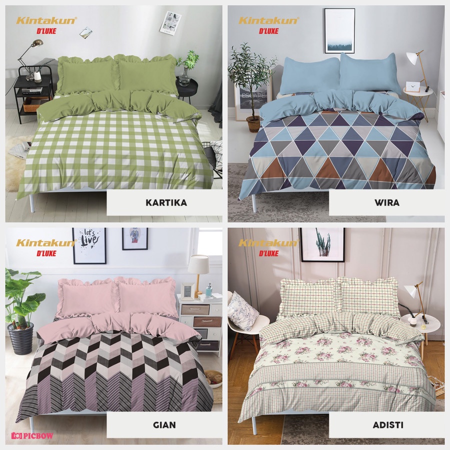 BEDCOVER KINTAKUN D'LUXE 160 X 200 (sprei rumbai)