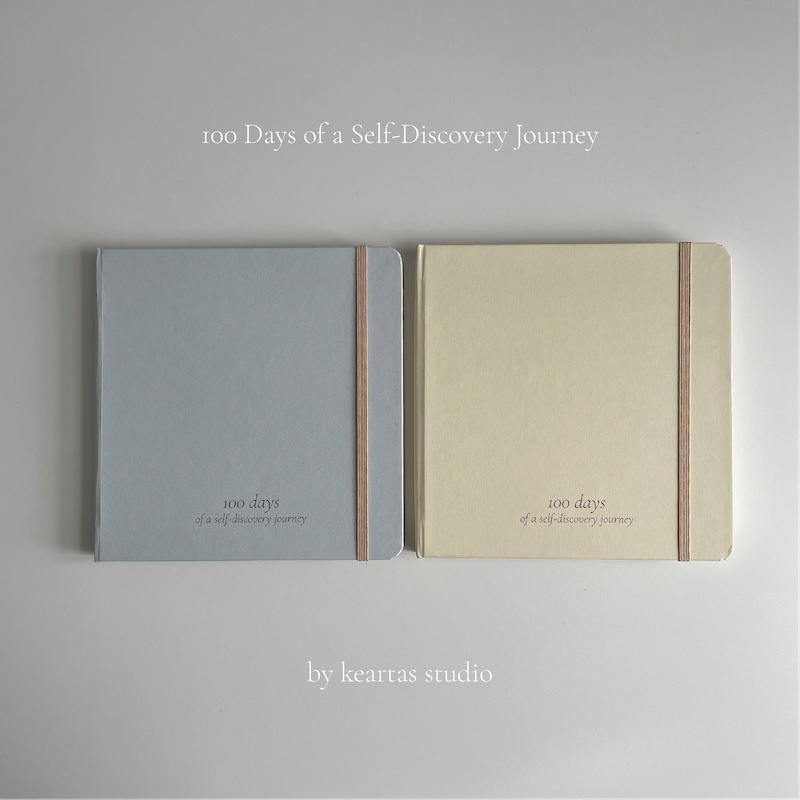 

100 Days of a Self Discovery Journey - Journal Book by Keartas Studio /Notebook Jurnal Diary Self-Improvement