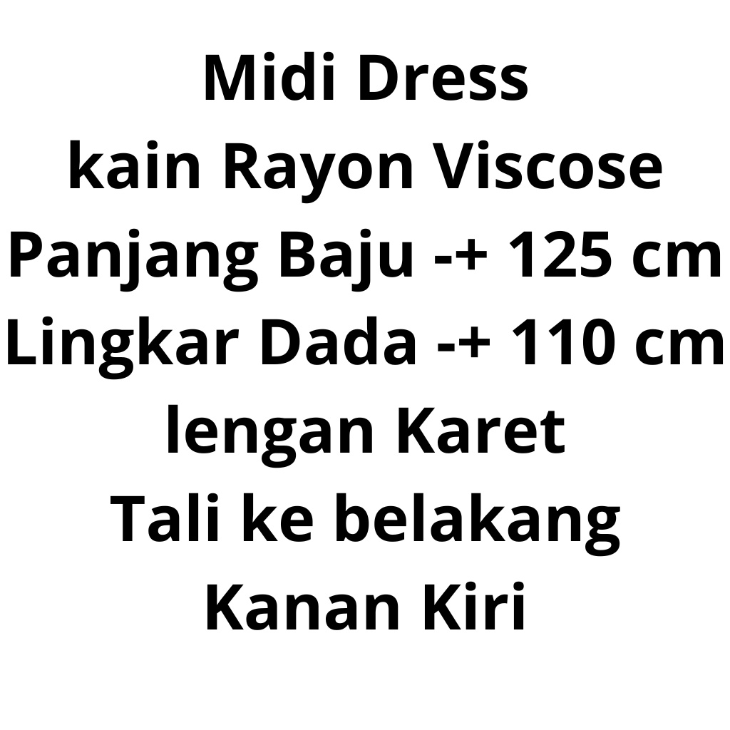 Midi Dress Rayon Viscose Premium