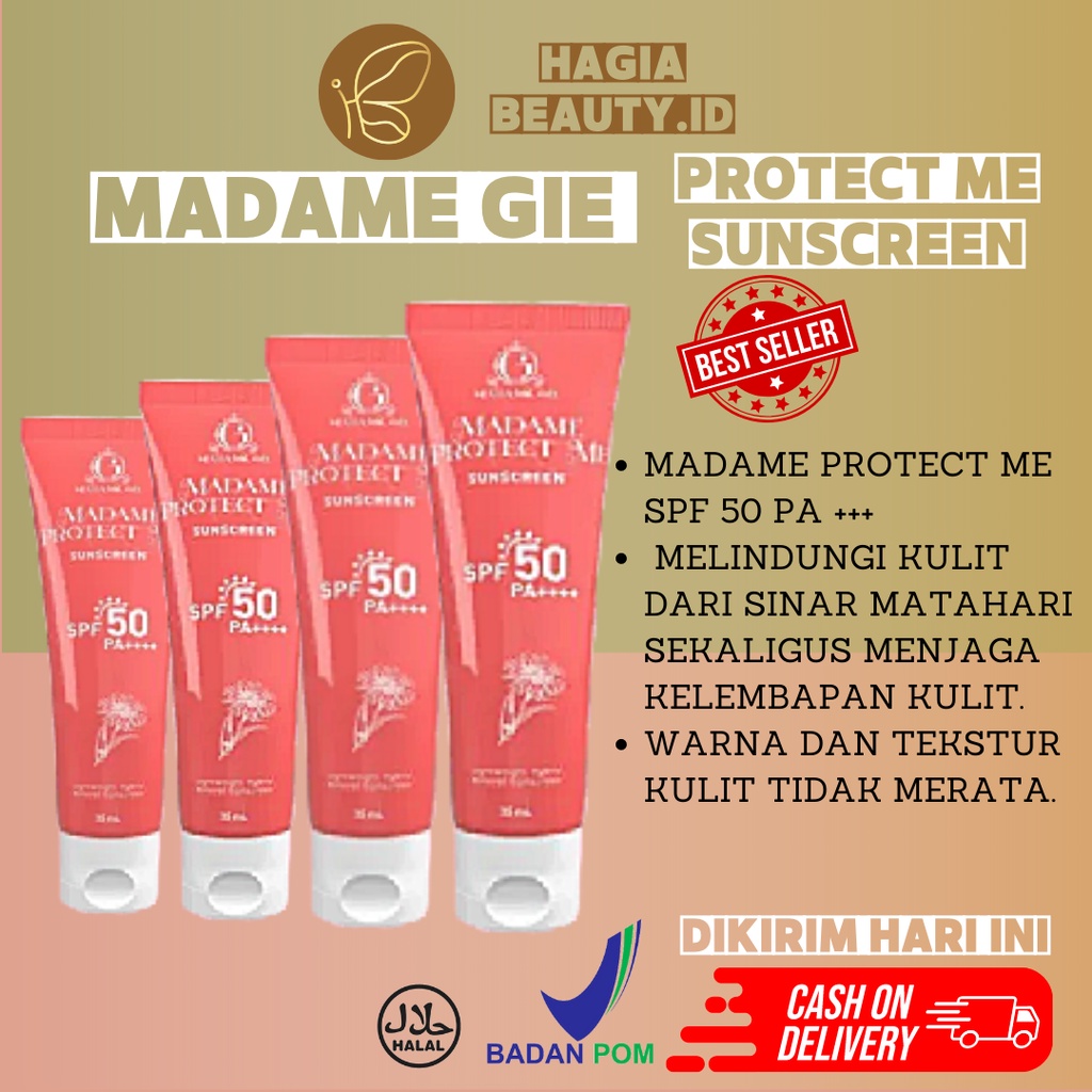 Madame Gie Madame Protect Me Sunscreen SPF 50 PA +++ With Calendula