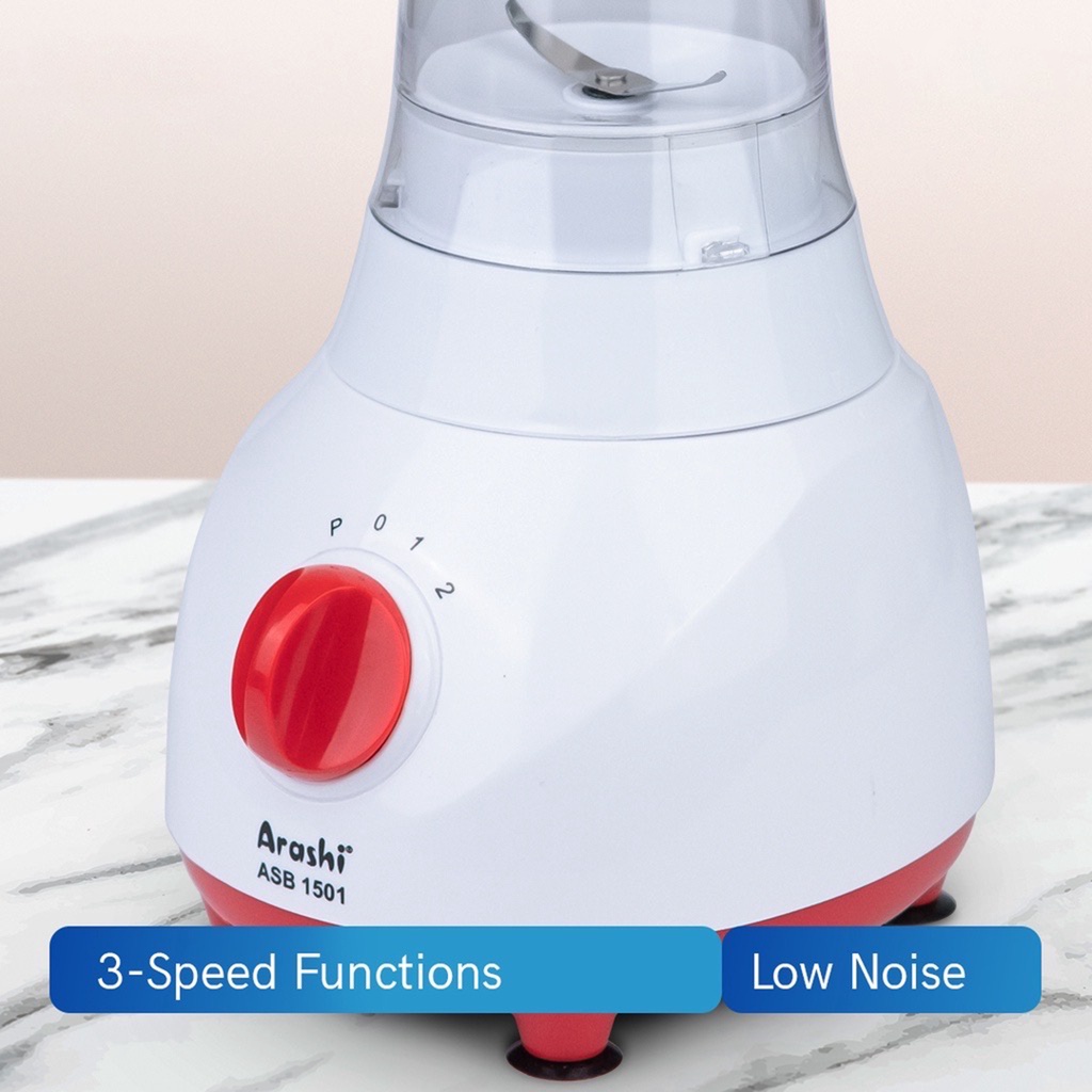 Arashi Blender Pelumat Daging Dan Bumbu ASB 1501 Blender Dengan 4Mata Pisau Blender 2in1