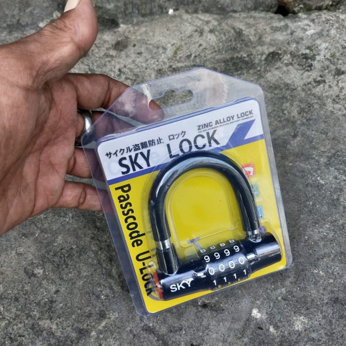 Terlaris Gembok Angka - Gembok Kode - Pengaman Kode- Pengaman Motor / Pagar