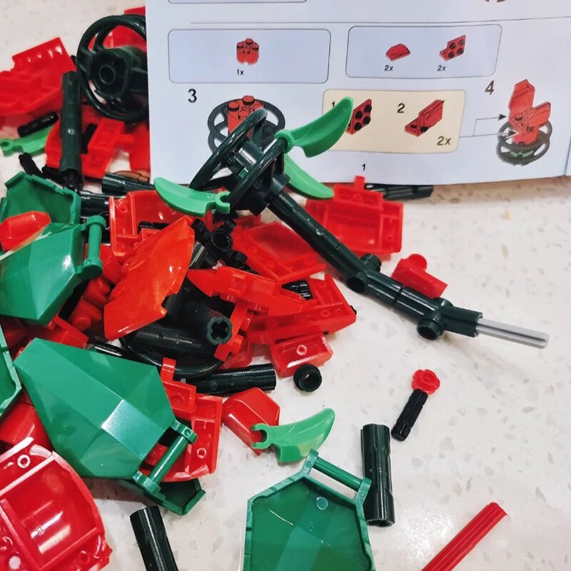 【COD】DIY Lego Bunga Balok Mainan Brick Block Flower Plant Series Building Block Bunga Pajangan Rumah Hadiah Unik / Mawar blok bangunan (kotak)